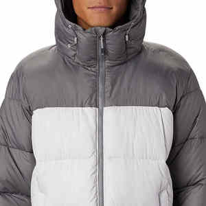 Logo personnalisé Vente en gros Doudounes rembourrées respirantes en duvet 100% polyester pour hommes Manteau d'hiver épais Veste rembourrée en coton - Product Image 4