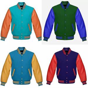 Custom <b>Winter</b> Satin Bomber Jacket Men Women High Quality Wool Silk Canvas Varsity Jacket Hooded Embroidery <b>Decoration</b> New - Product Image 4