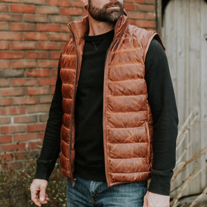 Chaleco acolchado impermeable informal para exteriores para hombre, superventas, Material duradero, OEM, precio al por mayor personalizable, ropa de moda - Product Image 6