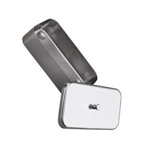 Caja de instrumentos quirúrgicos de acero inoxidable con tapa y perilla 260x180x30mm Caja quirúrgica de acero inoxidable de alta calidad - Product Image 3