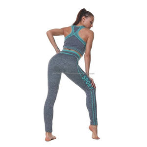 Leggings de yoga pour femmes grande taille de haute qualité OEM & ODM Shorts Ensemble de 2 pièces Fitness Running Athlétique - Product Image 4