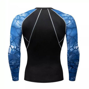 Camisetas de Compresión Hechas de Spandex/Poliéster para Hombre, Corte Regular, Manga Larga, Secado Rápido, Ecológicas, Transpirables, Marca Privada Personalizada - Product Image 2