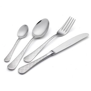 ชุดช้อนส้อมสแตนเลสยอดนิยมพร้อมด้ามจับแบบราชวงศ์ ผลิตจากเหล็กขัดเงา สำหรับร้านอาหาร ช้อนสำหรับรับประทานอาหารค่ำ จากประเทศอินเดีย - Product Image 3