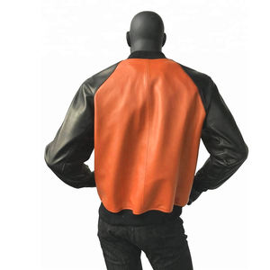 Meilleures vestes en cuir conçues pour les motocyclistes Poches à fermeture éclair Outwear Style britannique Vestes à col montant élastique vintage - Product Image 6