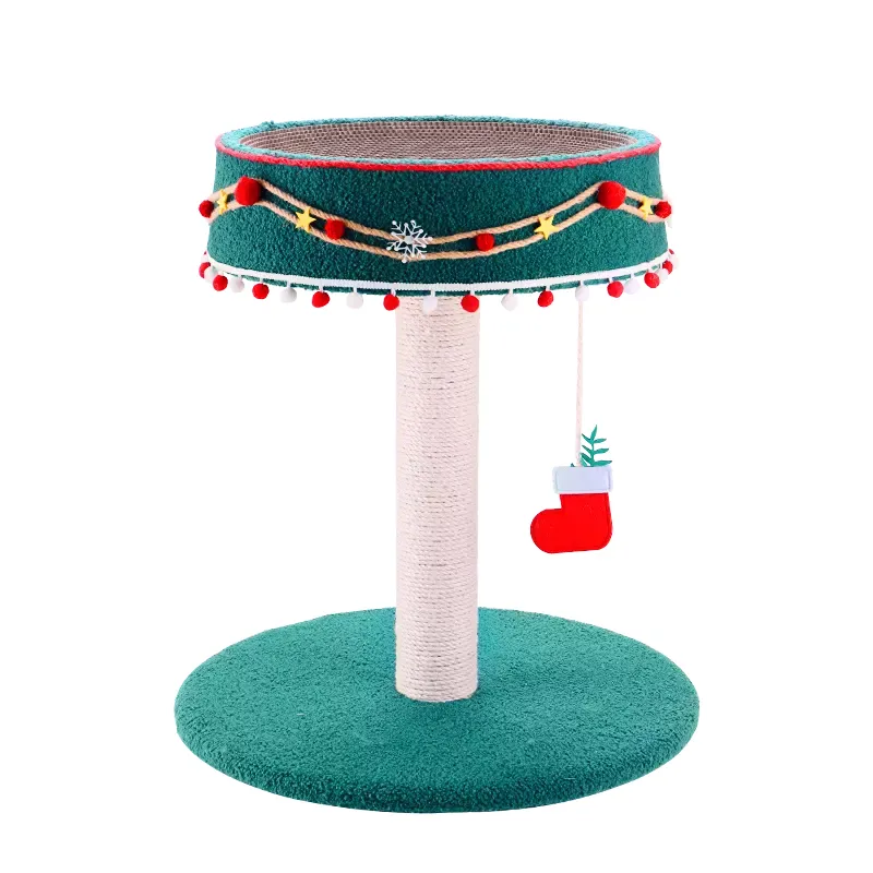 Hot Selling Corrugated Cardboard Cat Scratcher Christmas Tree Pet Product Available at Wholesale Prices