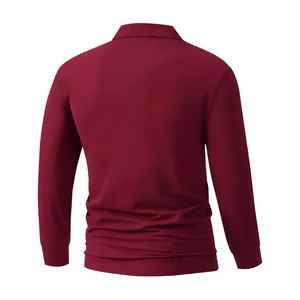 Camisas Polo de Manga Larga con Estampado Completo para Hombre, Logotipo Personalizado, Estilo Formal, Poliéster/Algodón Estampado de 220 Gramos - Product Image 6