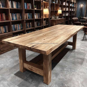 Table à manger carrée moderne en bois massif, faite à la main et écologique, assemblée pour appartement et bar - Product Image 4