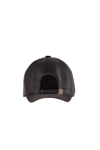 Casquettes de baseball en cuir personnalisées de haute qualité à 6 panneaux avec logo brodé en 3D Casquettes de baseball en cuir de sport OEM pour tenue décontractée - Product Image 5