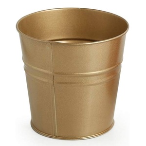 Maceta de flores de hierro esmaltado de forma redonda ecológica de gran venta, juegos de macetas decorativas para el hogar y el jardín, diseño clásico Vintage - Product Image 1