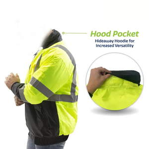 Gran oferta, chaqueta de seguridad reflectante de alta visibilidad, ropa de trabajo de construcción al aire libre, chaquetas de trabajo de diseño personalizado - Product Image 5