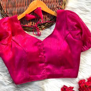 เสื้อเบลาส์ Zimi Chu slub จากวัสดุที่ทันสมัยพร้อมเสื้อมีลวดลายเป็นฟองเปิดและปมที่สวยงามสำหรับฤดูร้อน - Product Image 3