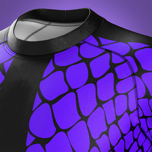 Rashguard entièrement imprimé par sublimation pour adulte, respirant, mi-longueur, séchage rapide, fitness, entraînement, compression, gym - Product Image 5