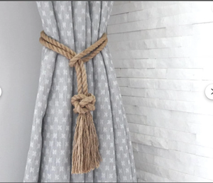 Corde de jute naturelle nautique-Cravate de ferme Cravate Rideau Retenue industrielle-Corde de jute torsadée - Product Image 2