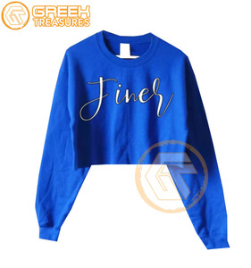 Sweat-shirt en molleton de coton respirant pour femmes, brodé sur mesure, Zeta Phi Beta, vente en gros - Product Image 5