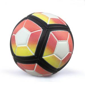 Balón de fútbol de dos colores genuino de cuero de alta calidad para entrenamiento, práctica deportiva, balón de fútbol, servicios OEM hechos en Pakistán - Product Image 6