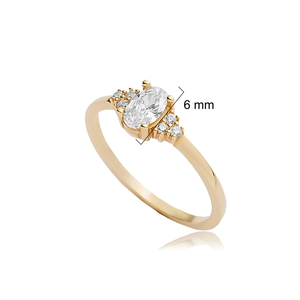 Oval Cut Clear Zircon <b>Thin</b> Wholesale 925 Sterling Silver Turkish Handcrafted Cluster Earrings - Product Image 2