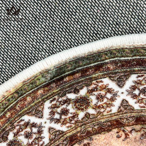 Tapis de porte en velours personnalisé, antidérapant avec dos à pois et bordure à pompons, lavable, en polyester, pour la décoration de la maison - Product Image 2