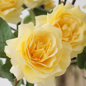 Flores artificiales realistas para exteriores de lujo del fabricante de jardín verde para decoración exterior - Product Image 2