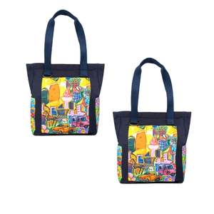 Bolsa de Mano Maurine de Alta Calidad, Estilo KLM, Minimalista, Moderna, Lona Resistente con Cierre de Cremallera, Fabricada en Indonesia para Uso Diario - Product Image 4