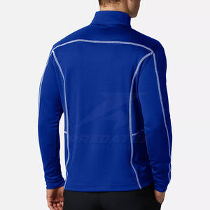 Suéter con cremallera de cuarto de mezcla de algodón de estilo único 2025, ropa informal cómoda para el día a día para invierno, patrón sólido - Product Image 2