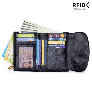 Ando Bag Genuine Cowhide Leather Vintage RFID <b>Wallet</b> for <b>Women</b> with <b>Card</b> Slots and Zipper Coin Pockets - Product Image 6