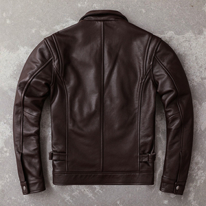 Veste en cuir pour homme, prix bas, nouvelle, élégante, légère, vente chaude, bonne qualité, confortable, veste en cuir pour homme - Product Image 5