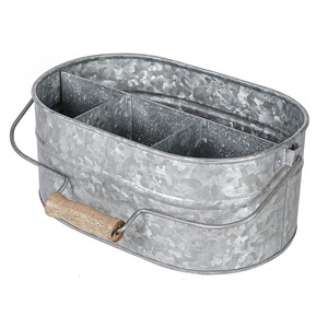 Rustic Metal <b>Large</b> Galvanized <b>Planter</b> With Balance Garden Accessories Handmade Factory Customized Metal <b>Planter</b> And Plants & Pot - Product Image 2