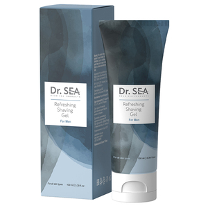 Dr. Sea Cosmetics เจลโกนหนวดสดชื่นพร้อมแร่ธาตุในทะเลผลิตภัณฑ์โกนหนวดสำหรับผู้ชายสำหรับผิวธรรมดาและผิวบอบบาง - Product Image 1