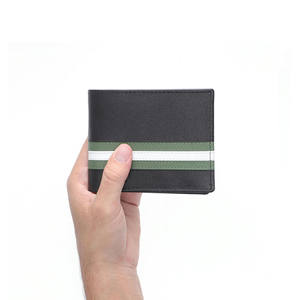 กระเป๋าสตางค์หนังแท้คุณภาพสูง ป้องกัน RFID ดีไซน์หรูหรา พับสั้น ปักโลโก้ได้ตามต้องการ ฟังก์ชั่นหลากหลาย แฟชั่น ทันสมัย จุของได้เยอะ - Product Image 1