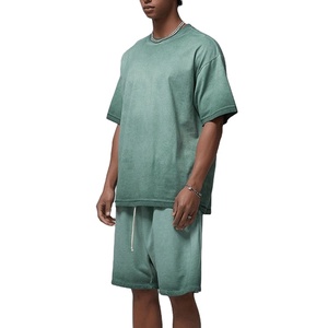 Nueva Camiseta Oversize Lisa para Hombre, 100% Algodón, Estilo Casual Urbano, Transpirable, de Secado Rápido, 230g - Product Image 3