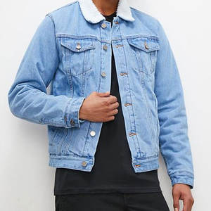 Chaqueta de Mezclilla para Hombre, Logotipo Personalizado al por Mayor, Hecha de Algodón, Transpirable, para Uso en Exteriores - Product Image 1