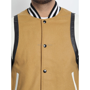 Custom Varsity Jacket Men Oversized Streetwear College Bomber Jacket Men Embroidery Letterman Jackets - Product Image 5