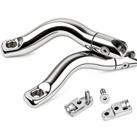 Connecteur pivotant d'ancre en acier inoxydable 316, poli miroir, pour chaîne de rouleau de proépaulement de bateau, quincaillerie marine