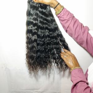 100% venta al por mayor cutícula alineada proveedor paquetes rizado Natural negro crudo vietnamita virgen extensiones de cabello humano - Product Image 3