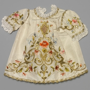 Vestido de Bautizo Bordado a Mano para Bebé, Lujoso con Bordado de Hilo de Oro, Túnica Religiosa Ceremonial - Product Image 2