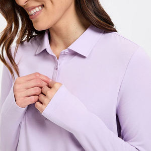 Polos de golf tricotés vintage confortables pour femmes personnalisables - Product Image 4