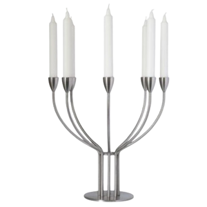 Chandelier de table disponible en métal poli doré bougeoir fête de mariage événement décoration de la maison salon bougeoir - Product Image 5