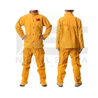 Équipement de protection pour les travaux de soudage Veste de soudage en cuir durable à la mode et à la sécurité.