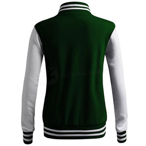 High Quality New Arrival Women Letterman Jacket Breathable 100% Cotton Outdoor Winter Wholesale Factory Price - Product Image 3