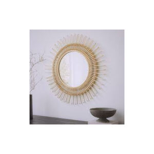 Miroir mural en rotin de haute qualité pour la décoration intérieure écologique Nouveaux designs Taille personnalisée du fabricant du Vietnam - Product Image 5