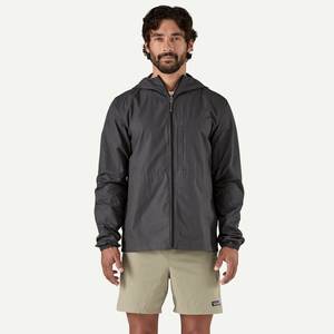 Chaqueta cortavientos ligera de nailon para hombre, cortavientos largo a prueba de viento con protección UV, cortavientos para exteriores con estampado de puntos sólidos - Product Image 6