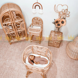 Meubles de chambre d'enfant armoire en rotin en gros artisanat armoires naturelles pour l'affichage et le stockage écologique Vietnam - Product Image 5