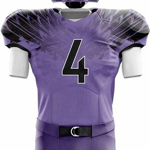 Uniforme de fútbol americano de diseño personalizado, ropa de equipo de poliéster de manga corta con logotipo personalizado, camiseta de fútbol profesional - Product Image 5