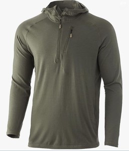 Nueva Sudadera con capucha y cremallera 1/2 para hombre, peso pesado, poliéster 100%, sudaderas con capucha elásticas y cómodas importadas, cierre, lavado a máquina - Product Image 1