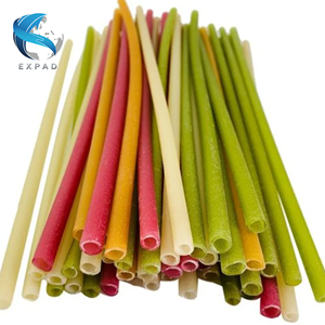 หลอดดื่มแป้งข้าวเจ้าสีสันสดใสกินได้เป็นมิตรต่อสิ่งแวดล้อม - Product Image 1
