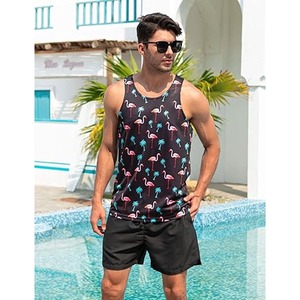 Camiseta sin mangas de verano de algodón 100% personalizada para hombre, transpirable camiseta sin mangas, resistente a la humedad, de punto liso, informal - Product Image 2