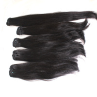 Lots de Cheveux Vierges Vietnamiens en Gros, Lisses, Qualité 10A 12A 15A, Extensions 100% Naturelles Brutes, Super Double Drawn, Double Trame Faite à la Machine