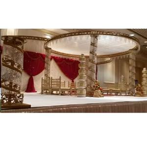 Mandap de mariage en cristal, nouveau produit à succès, mandap de mariage indien de luxe, décoration de mandap en cristal, mandap en cristal royal, mandap en cristal platine, Canada - Product Image 1
