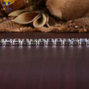 Pulsera de diamantes clásica de oro blanco de 18 quilates 29,01 CT corte Asscher CVD/HPHT para fiesta de compromiso regalo de boda joyería certificada IGI - Product Image 6