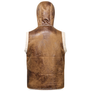 Chaleco de Cuero Formal para Hombre, Diseño de Invierno, Cálido, Reversible, con Cremallera, Transpirable, Resistente al Viento - Product Image 4